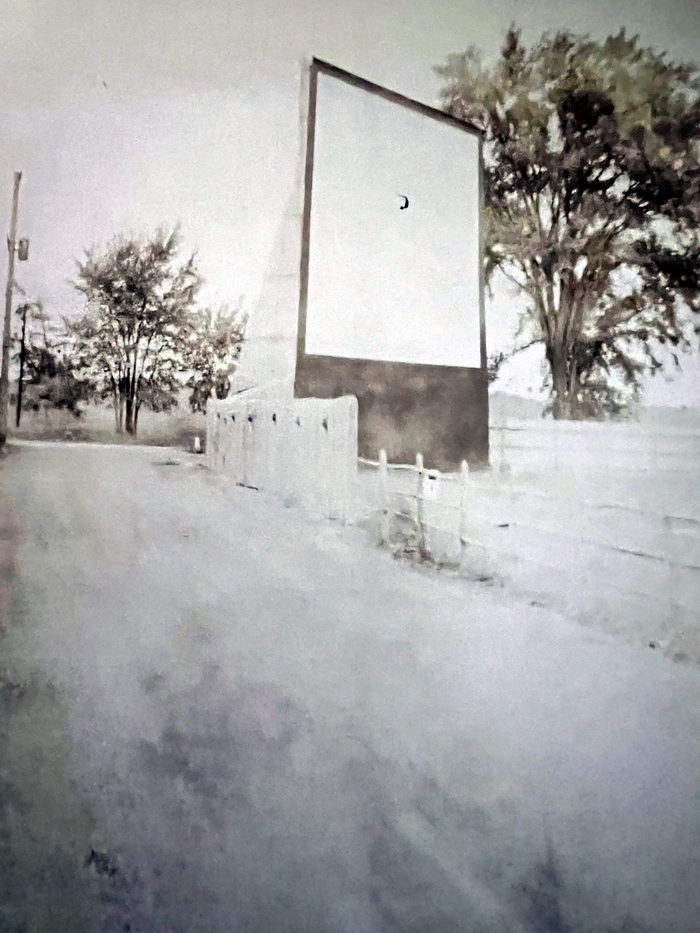 Coldwater Drive-In Theatre - Coldwater Drive-In Left Oblique Screen View Al Johnson 1949  (newer photo)
